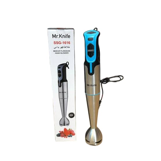 Mr. Knife Powerful 2-in-1 Hand Blender – Stainless Steel Shaft & Whisk | Multipurpose Electric Blender