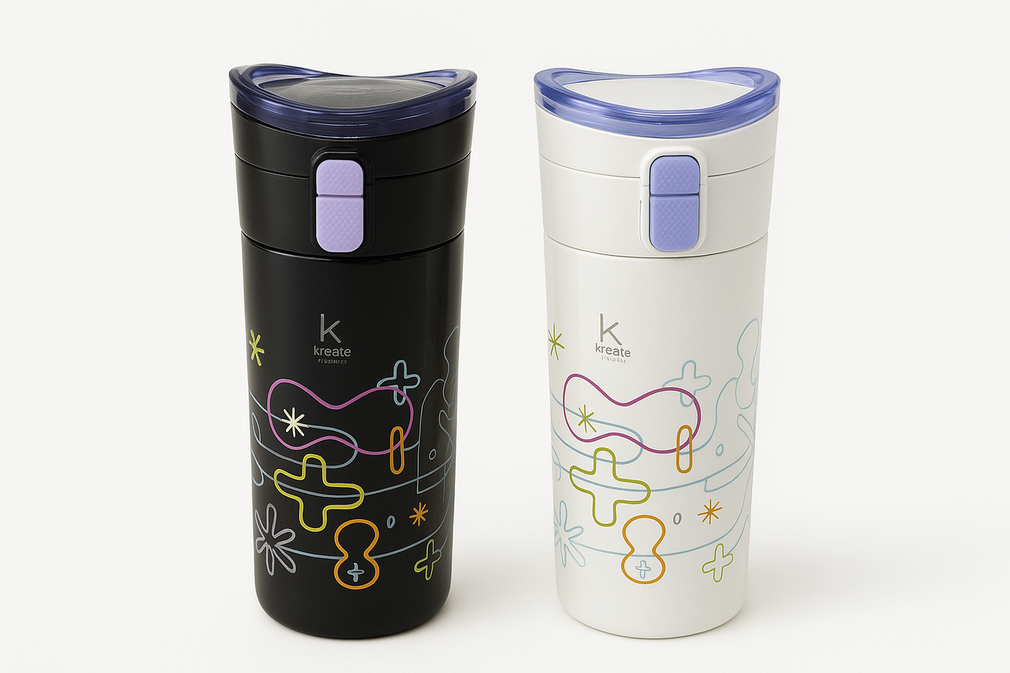 Premium Designer Thermos Bottle – Hot & Cold Stainless Steel Insulated Flask