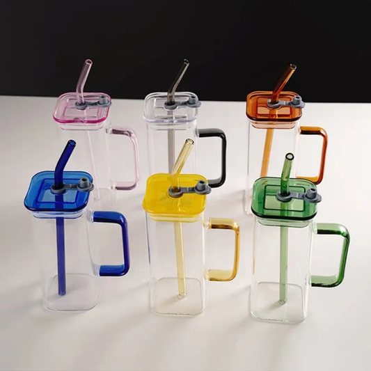 400ml Drinking Cup with Lid & Straw – Leakproof & Stylish Tumbler