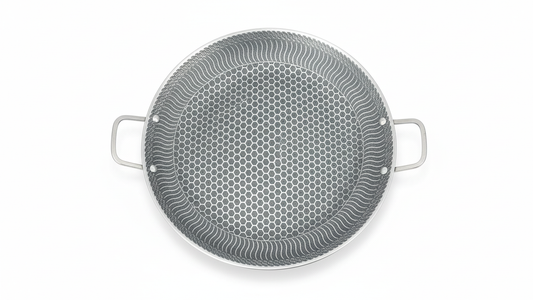 Premium Laser-Coated Non-Stick Honeycomb Tawa – Stainless Steel Handle