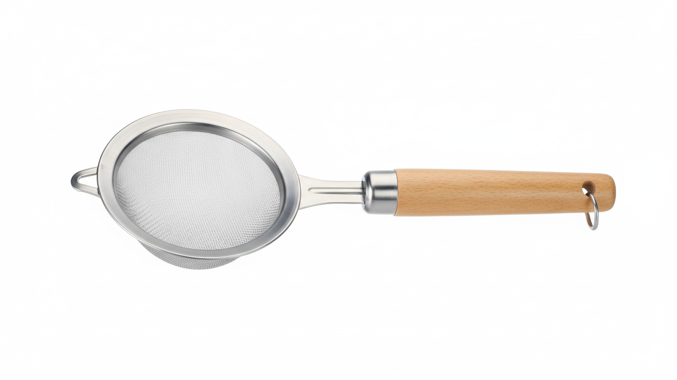 Stainless Steel Tea Strainer – Fine Mesh & Smooth Pour